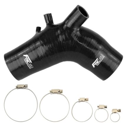 Силиконовый шланг воздухозаборника FMIC.EU для Mitsubishi Lancer Evo X 10 2008-2015 - черный