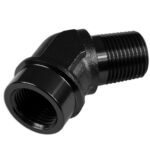 Переходник 1/4 NPT, 45-футовый шланговый фитинг с внутренней и наружной резьбой, черный
