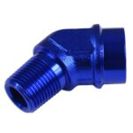 Переходник 1/4 NPT, 45-дюймовый шланговый фитинг с внутренней и наружной резьбой, синий