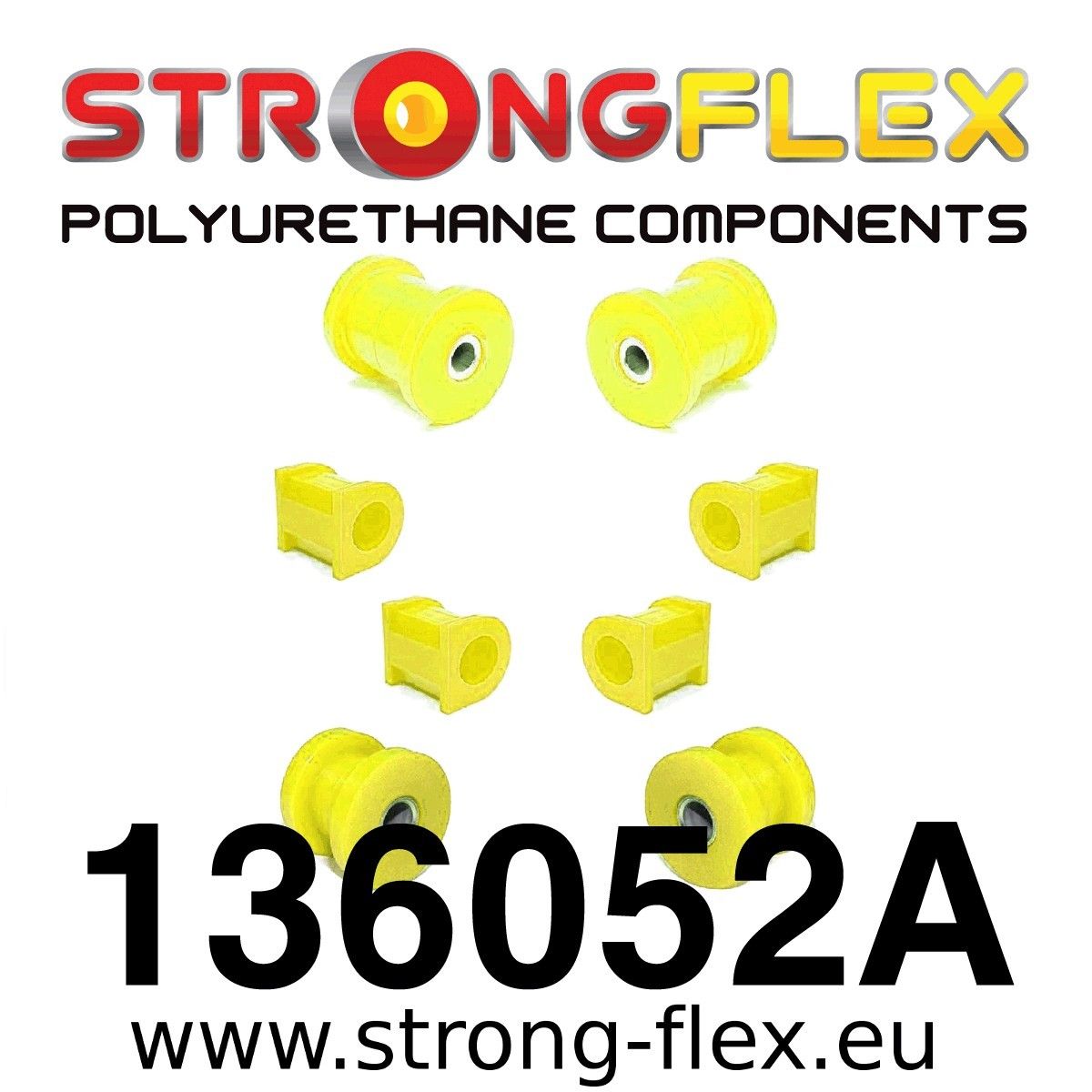 136052a-zestaw-poliuretanowy-przedniego-zawieszenia-sport-opel-corsa-b 136052A: Комплект втулок передней подвески SPORT — изображение 1