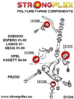 136059A: Комплект втулок передней подвески SPORT — изображение 2