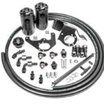 Комплект двойной улавливающей банки Radium Engineering для Cadillac CTS-V 2009-2015 с гидрозамком