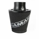 Конусный фильтр Ramair JS-179-BK с универсальным горлышком, черный, большой, с алюминиевым основанием, 89 мм