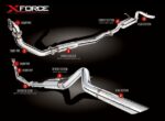 Выхлопная система XForce для Nissan Navara 1997-2009 D22 3.0L Turbo Diesel