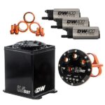 Расширительный бак DeatschWerks объемом 5,5 л с 3 топливными насосами DW400