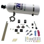 Комплект Nitrous Express NX 80004-15, 4-цилиндровый газ (100-150-200-250 л.с.) с баллоном 15 фунтов (6,8 кг)