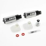 Компактный топливный насос DeatschWerks DW300C, встроенный в бак, 370 л/ч с установочным комплектом для Cadillac CTS-V 2009-2015 гг.