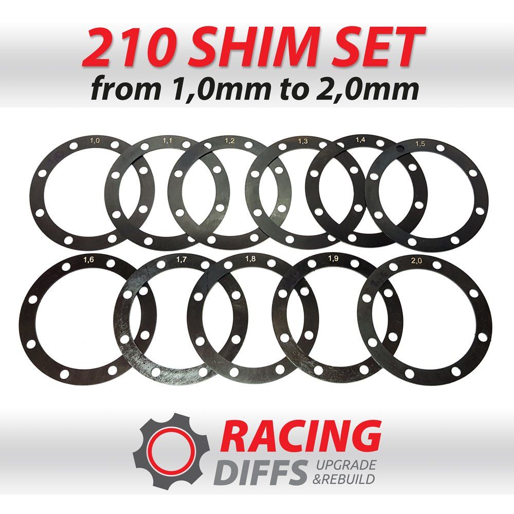 BMW_210_Limited_slip_diff_backlash_adjustment_shim_kit_5000x Тип болта Регулировка зазора дифференциала для комплекта прокладок BMW 210 мм — изображение 1