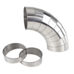 Колено из нержавеющей стали, разрезное, 11,25 футов, 70 мм. — изображение 2