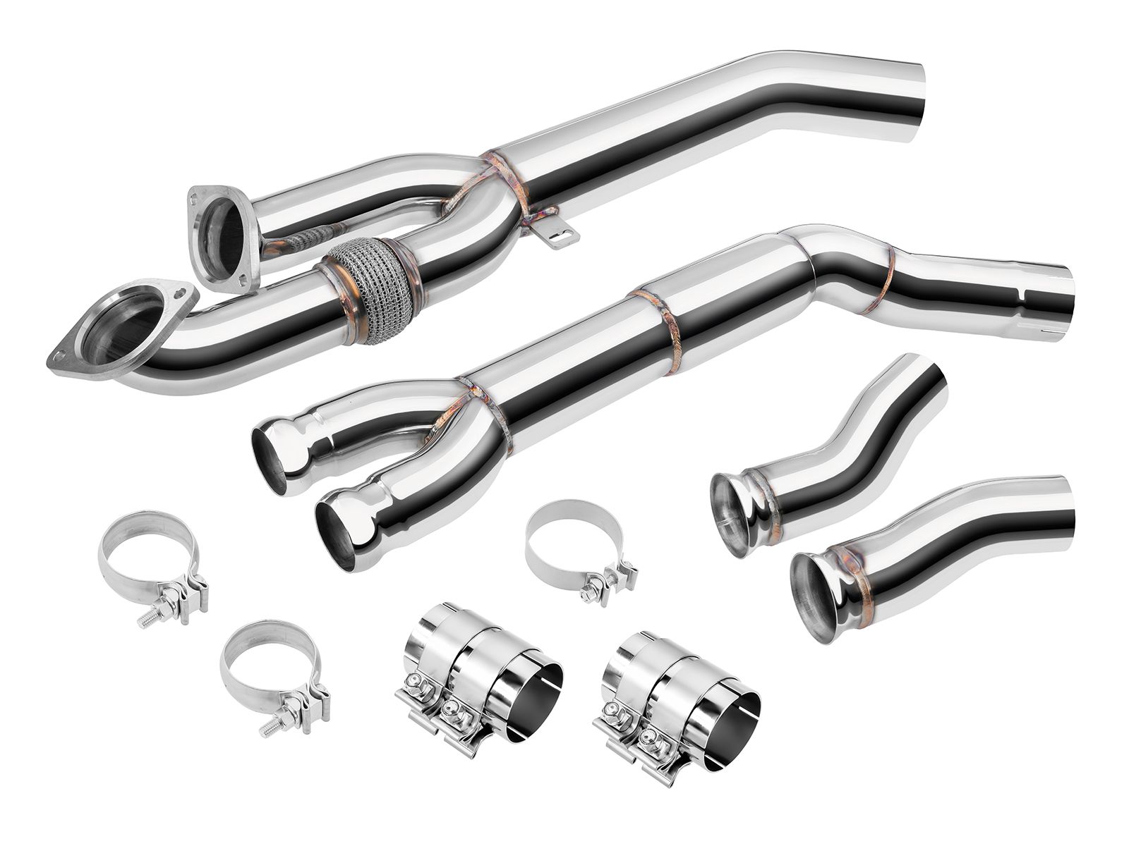 FMICPRO_MANIFOLD_04_00 Тюнинг Средняя труба 3.5" - FMIC.Pro BMW M3 M4 G80 G82 G83 2020+ — изображение 1