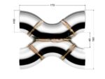 Сварная X-Pipe FMIC.Pro 60мм нержавеющая сталь 304 — изображение 2