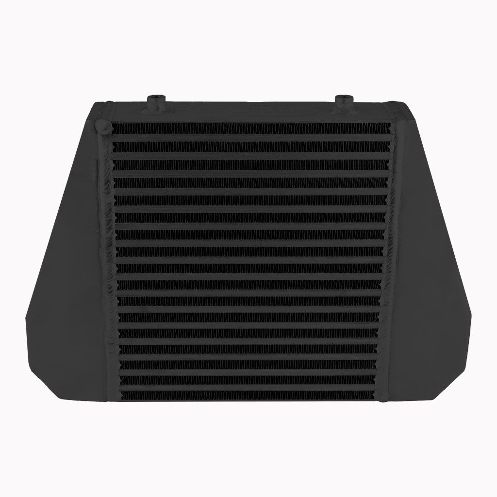 IC28030076-BACK-B Интеркулер 280x300x76mm FMIC.EU Back Inlet/Outlet Черный — изображение 1