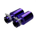 Титановые насадки на выхлопные трубы Purple Restomotive — изображение 4