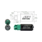 Высокопроизводительный топливный насос AEM E85 AEM 50-1215 — изображение 5