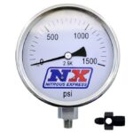 4-дюймовый манометр азота (жидкостный) с адаптером 8AN Nitrous Express NX 15543