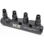 4-портовый журнал учета топлива с фитингами Nitrous Express NX 15844