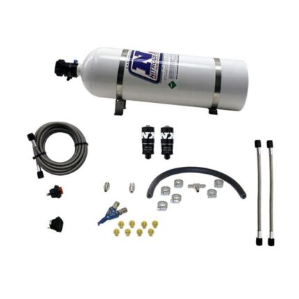 Система EFI Piranha с одним соплом, 35-50-75 л.с. и баллоном Nitrous Express NX 15 фунтов 20001-15