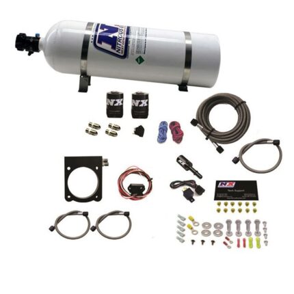 Система пластин с баллоном 15 фунтов (50–200 л.с.) для Dodge V6 3,6 л Nitrous Express NX 20971-15