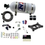 Обычная система тарелок Holley 2 BBL, бензиновая ступень 6, 50–300 л.с. с баллоном 10 фунтов Nitrous Express NX 30020