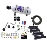 Обычная система пластин Dual 4150, спирт, этап 6, 50–300 л.с. с баллоном 5 фунтов Nitrous Express NX 30245-05
