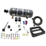 4500 Обычная система тарелок Alcohol Pro-Power 100–500 л.с. с баллоном с углекислым газом 12 фунтов Nitrous Express NX 50075-12