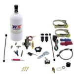 Двухцилиндровая система Piranha с одним соплом и баллоном Nitrous Express NX 60022P емкостью 2,5 фунта