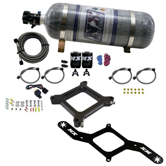 USA-NX-67040-12 4150 Assassin Plate, бензиновый этап 6, 50–300 л.с. с баллоном с углекислым газом емкостью 12 фунтов Nitrous Express NX 67040-12 — изображение 1
