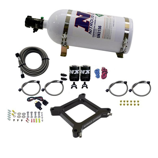 USA-NX-67545-10 4150 Assassin Plate Alcohol Pro-Power 100–500 л.с. с бутылкой 10 фунтов Nitrous Express NX 67545-10 — изображение 1