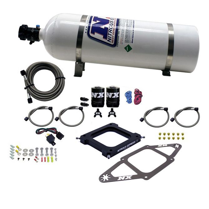 USA-NX-67570-15 4500 Assassin Plate Gasoline Pro-Power 100–500 л.с. с баллоном Nitrous Express NX 67570-15 емкостью 15 фунтов — изображение 1