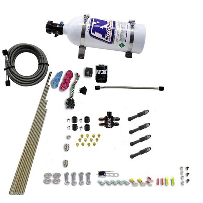 USA-NX-93046-05 Система закиси азота с прямым портом, 4 цилиндра, 5 фунтов Nitrous Express NX 93046-05 — изображение 1