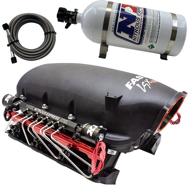 USA-NX-INTAKE006 Коллектор Fast HR для головок портов LS1 / Cathedral с портом Shark Direct Nitrous Express NX INTAKE006 — изображение 1