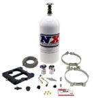 Карбюраторная система Mainline Q-Jet / Spreadbore с баллоном Nitrous Express NX ML1002 емкостью 10 фунтов