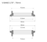 Зажим V-BAND FMIC PRO 70 мм 2,75" — изображение 8