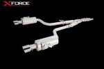 Выхлопная система XForce с глушителем Varex для Chrysler 300C 2012-2018 6.4L SRT-8 нержавеющая сталь