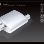 Глушитель овального корпуса XForce 4x10x12" с впускным отверстием 2,5"
