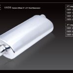 Глушитель овального корпуса XForce 5x8x18" с впускным отверстием 2,5"