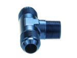 1/4 NPT на AN6 JIC Т-образный переходник для мазута на дереве, синий — изображение 2