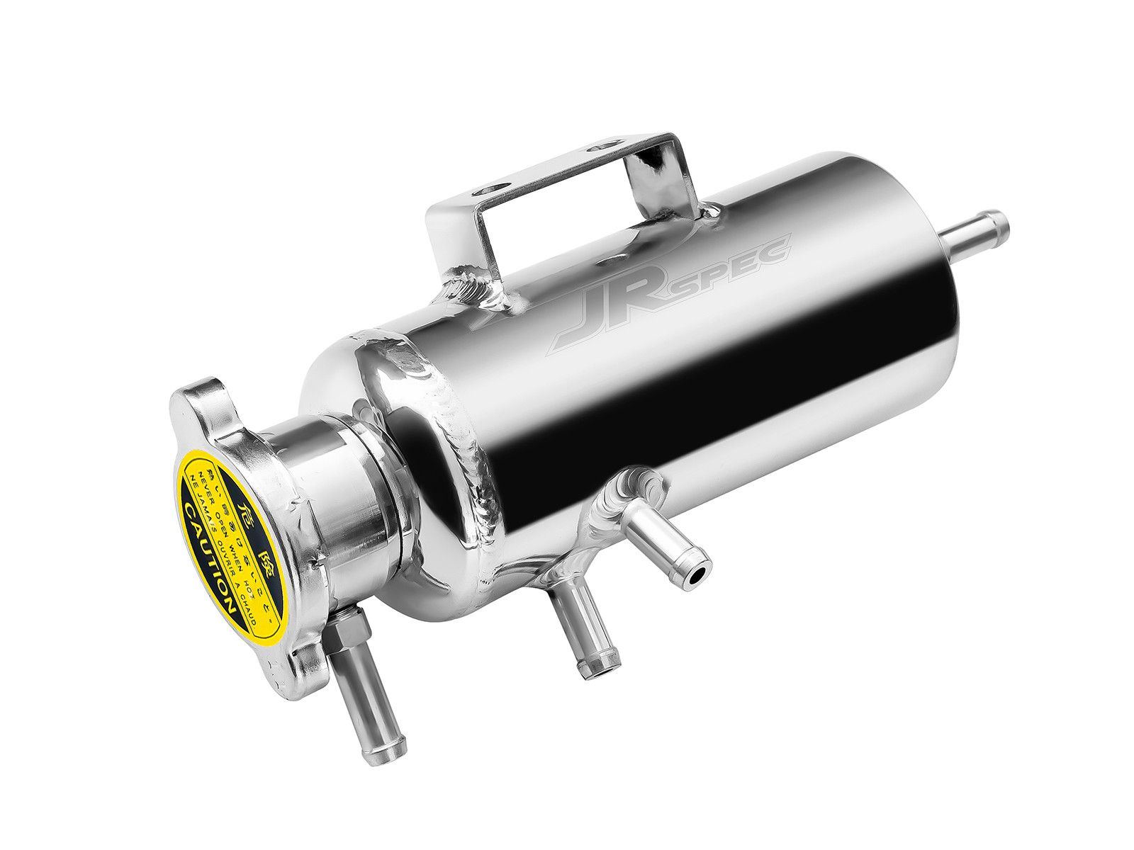 aluminiowy-zbiorniczek-jrspec-0-33l-z-kroccami-8mm Полированный резервуар для воды из сплава, маслоуловитель, круглый водоуловитель 0,33 л, топливный бак — изображение 1
