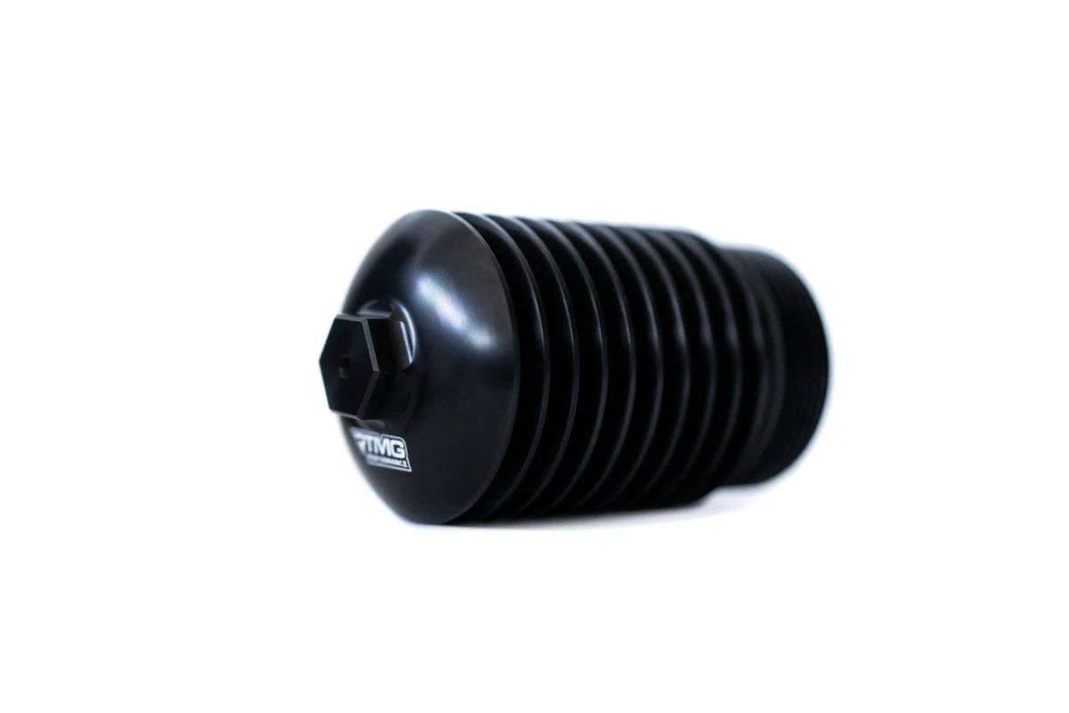 aluminum-oil-filter-housing-for-dsg-dq380-dq381-dq500-gearbox-846616 Алюминиевый корпус масляного фильтра RTMG Performance для коробки передач DSG DQ380/DQ381/DQ500, черный — изображение 1
