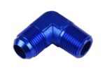 Переходник AN10-1/2 NPT, 90 футов, соединительный шланговый фитинг с наружной резьбой, синий