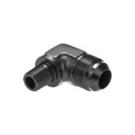 AN12 JIC Раструб до 3/4 NPT 90 градусов с наружной резьбой, адаптер для масляного топливного шланга, черный