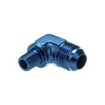 AN12 JIC Раструб до 3/4 NPT 90 градусов с наружной резьбой Переходник для масляного топливного шланга, синий