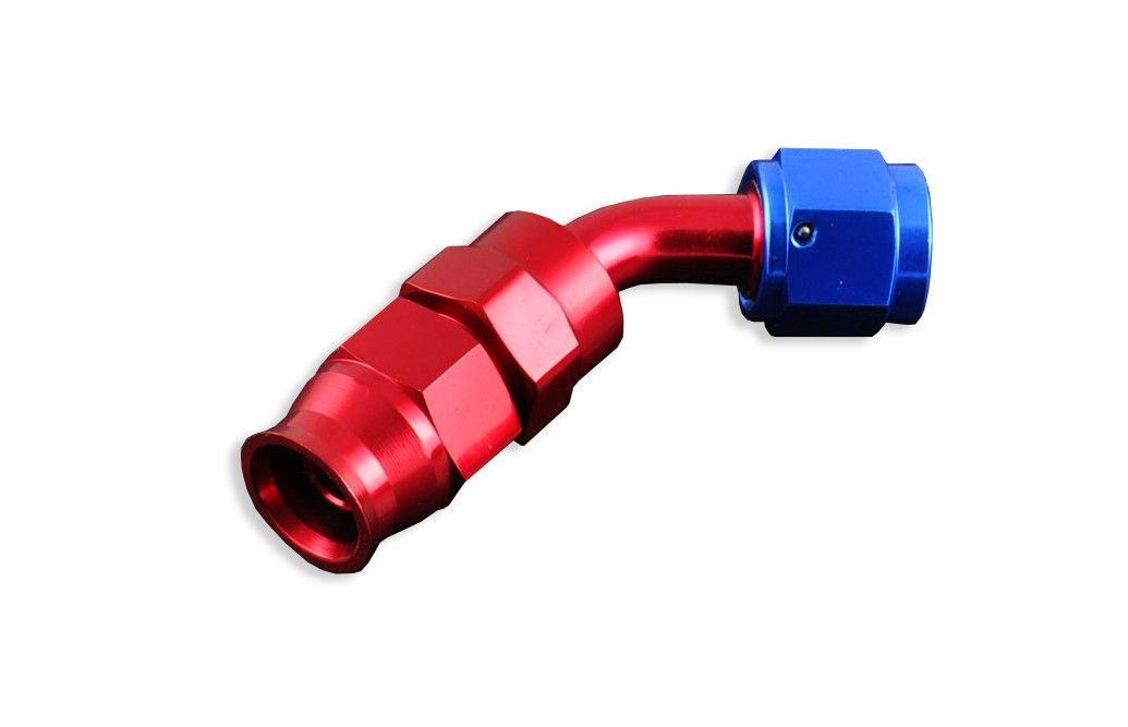 an4-45-ptfe-koncowka-paliwowa-olejowa-jic-czerwony AN-4 AN4 JIC, 45 футов, фитинг из ПТФЭ для мазута, красный конец шланга — изображение 1