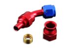 AN-4 AN4 JIC, 45 футов, фитинг из ПТФЭ для мазута, красный конец шланга — изображение 2