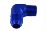 Переходник AN6-1/2 NPT, 90-футовый соединительный фитинг для шланга с наружной резьбой, синий — изображение 2
