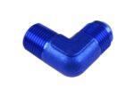 Переходник AN6-1/2 NPT, 90-футовый соединительный фитинг для шланга с наружной резьбой, синий — изображение 4