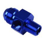 AN6 AN -6 - 1/4 NPT линейный переходник для жидкого топлива 1/8 NPT Синий