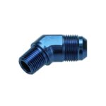 AN6 JIC с раструбом на 3/8 NPT, 45 футов, прямой адаптер для шланга, синий