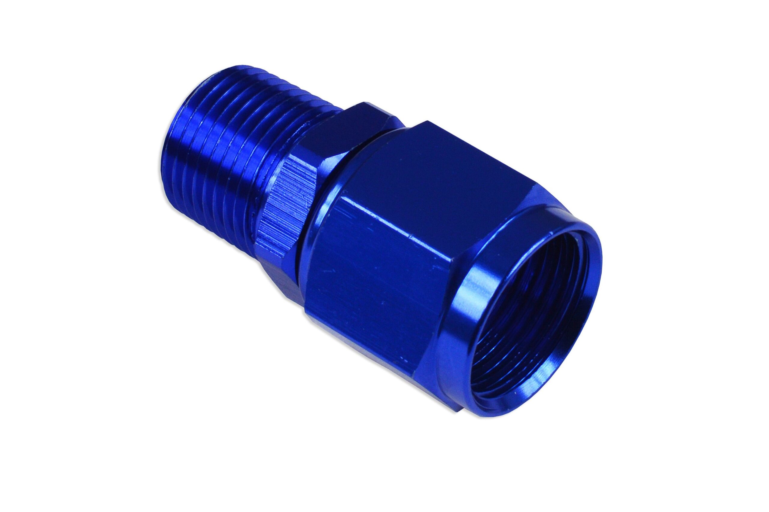 an6-3-8-npt-nypel-adapter-zensko-meski-niebieski_2 AN-6 AN6 JIC Раструб на переходник для фитинга прямого шланга с внутренней резьбой 3/8 NPT Синий — изображение 1