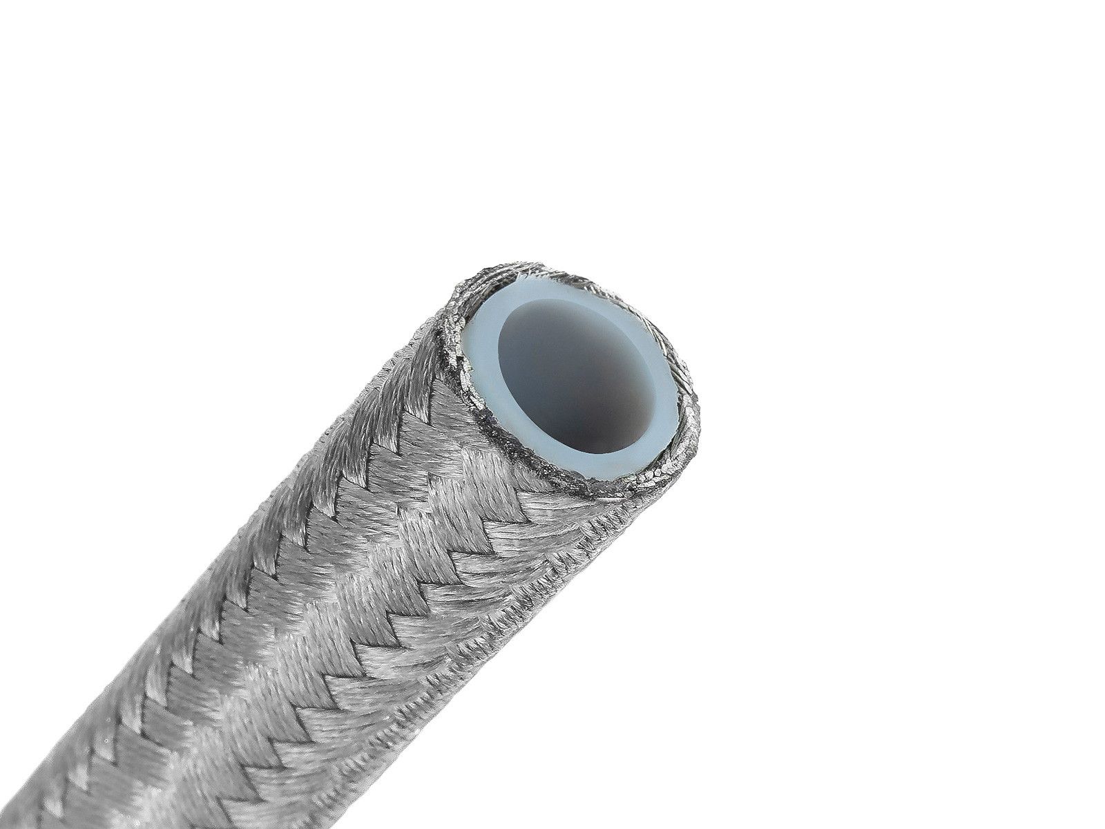 an6-8mm-5-16-przewod-ptfe-teflonowy-w-stalowym-oplocie Топливный шланг AN6 8 мм (5/16 дюйма) в тефлоновой оплетке из ПТФЭ — изображение 1